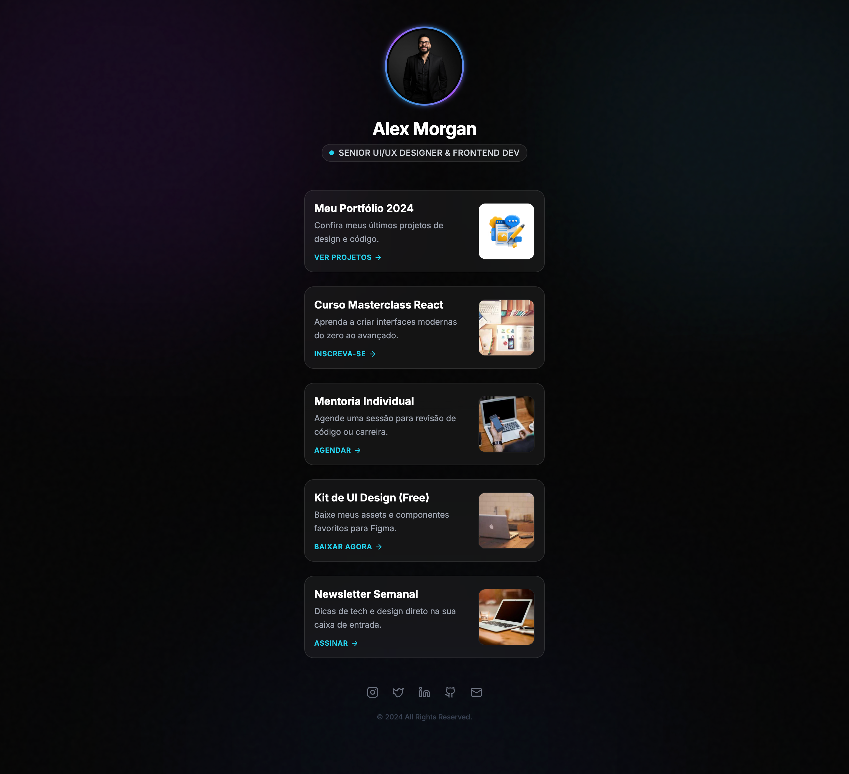 Template Link na Bio